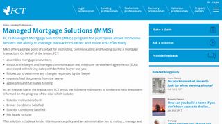 FCT | Managed Mortgage Solutions (MMS) - Lending Professionals
