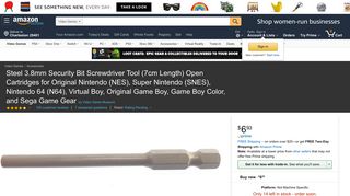 Amazon.com: Steel 3.8mm Security Bit Screwdriver Tool (7cm Length ...