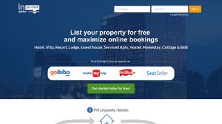 Free Hotel Registration, Add your hotel, Goibibo Hotel network signup