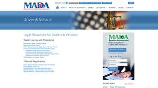 Minnesota Automobile Dealers Association - MADA :: Driver & Vehicle