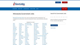 Minnesota Government Jobs - GovtJobs