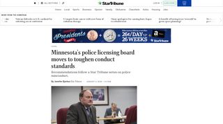 Minn. police licensing board will consider new, tougher officer ...