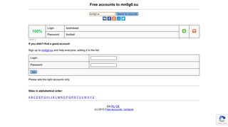 mn0g0.su - free accounts, logins and passwords