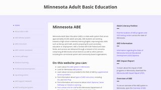 Minnesota Adult Basic Education: Minnesota ABE