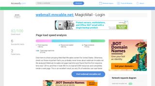 Access webmail.mncable.net. MagicMail - Login