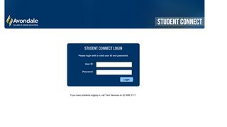 Student Connect Login