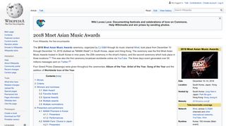 2018 Mnet Asian Music Awards - Wikipedia