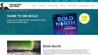 Bold North 2nd Chance - Minnesota Lottery
