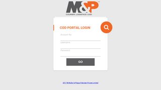 M&P COD Portal - Login - Muller & Phipps