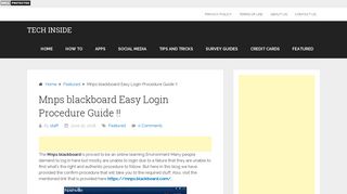 Mnps Blackboard Login - Manage Your Mnps Blackboard Account ...