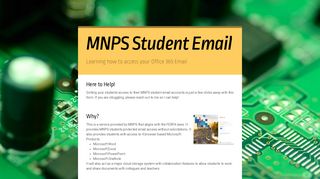 MNPS Student Email - Smore