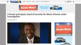 2 former principals, head of security for Metro Schools under ...