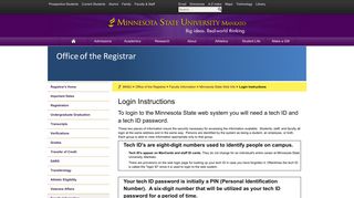 Login Instructions - Minnesota State University, Mankato