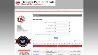 Members - DIRECTORY - Houston Public Schools ISD 294