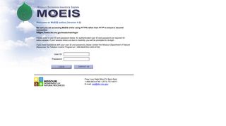 MoDNR - MoEIS login - Missouri Department of Natural Resources