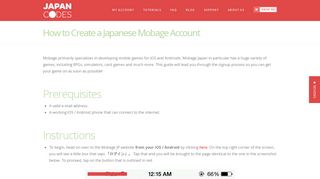 How to Create a Japanese Mobage Account - Japan Codes