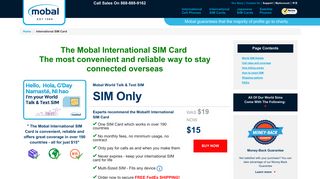 International SIM Card | For Calls, Texts and Data when ... - Mobal