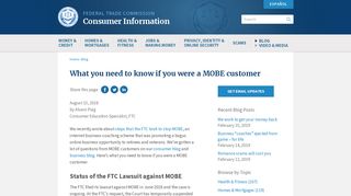What you need to know if you were a MOBE customer | Consumer ...