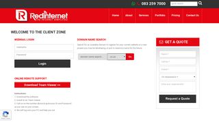 Client Zone & Webmail Login - REDi Internet