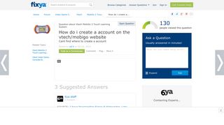 How do i create a account on the vtech/mobigo website - Fixya