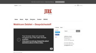 Mobilcom Debitel – Gesprächsstoff - JERKfilms