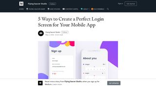 5 Ways to Create a Perfect Login Screen for Your Mobile App - Medium