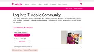Login | T-Mobile Support