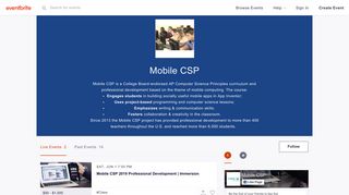 Mobile CSP Events | Eventbrite