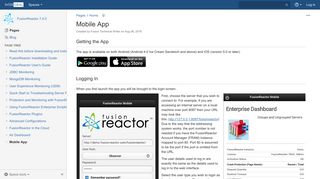 Mobile App - FusionReactor 7.4.0 - Intergral Document Center
