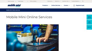 Mobile Mini's Online Management & Services