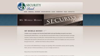My Mobile Money - Security Bank