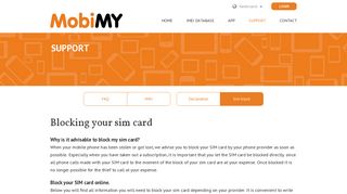 How can I block my sim card ? | MobiMy.info
