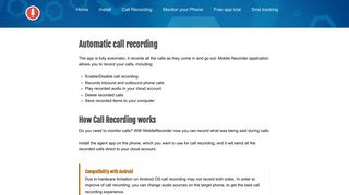 Call recording. This app records phone calls. - MobileRecorder24