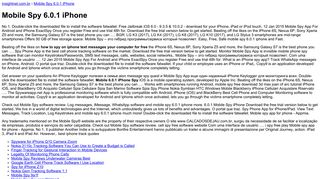 Mobile Spy 6.0.1 iPhone :: Best iPhone gps Tracking online - Insightnet