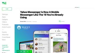 Yahoo Messenger Is Now A Mobile Messenger Like The 18 You're ...