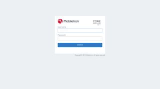 MobileIron Admin Portal: Sign In - MobileIron User Portal
