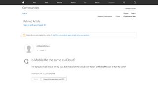 Is MobileMe the same as iCloud? - Apple Community - Apple Discussions