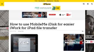 How to use MobileMe iDisk for easier iWork for iPad file transfer | iMore