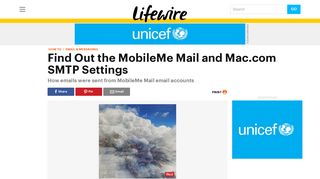 The MobileMe Mail and Mac.com SMTP Settings - Lifewire