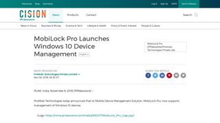 MobiLock Pro Launches Windows 10 Device Management