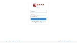 MobiPOS: Sign In
