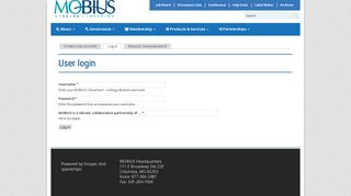 User login | MOBIUS Consortium - Linking Libraries