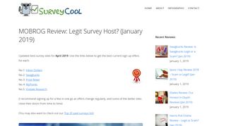 MOBROG Review: Legit Survey Host? (January 2019) - Paid Survey