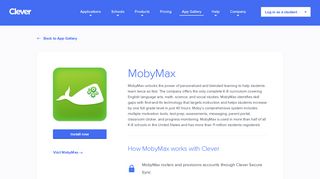 MobyMax - Clever application gallery | Clever
