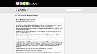 MocoSpace | How do I contact support?