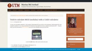Trick to calculate MOD (modulus) with a CASIO calculator | Marina Md ...