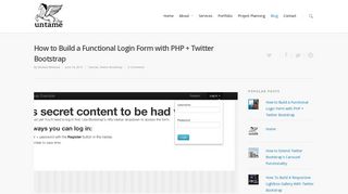How to Build a Functional Login Form with PHP + Twitter Bootstrap
