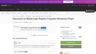Discussion on Modal Login Register Forgotten Wordpress Plugin ...