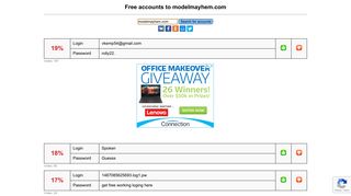 modelmayhem.com - free accounts, logins and passwords
