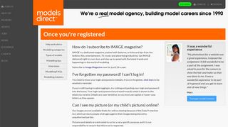 What Happens When I am Registered as a Model with Models Direct ...